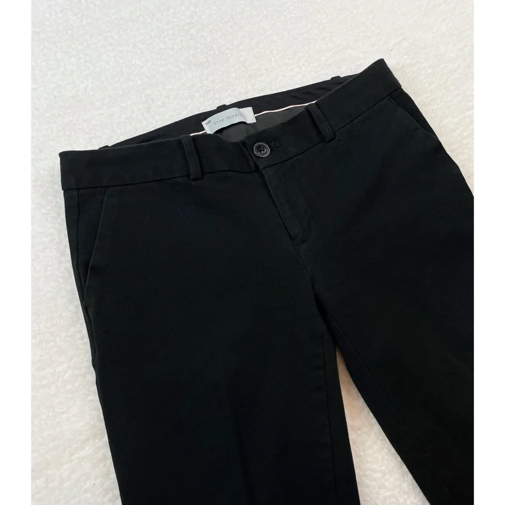 GAP • Black True Straight Two-Way Stretch Ankle Trouser Pants, 0P - Picture 9 of 9
